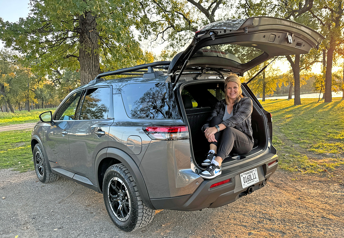 The trunk space in the 2024 Nissan Pathfinder.