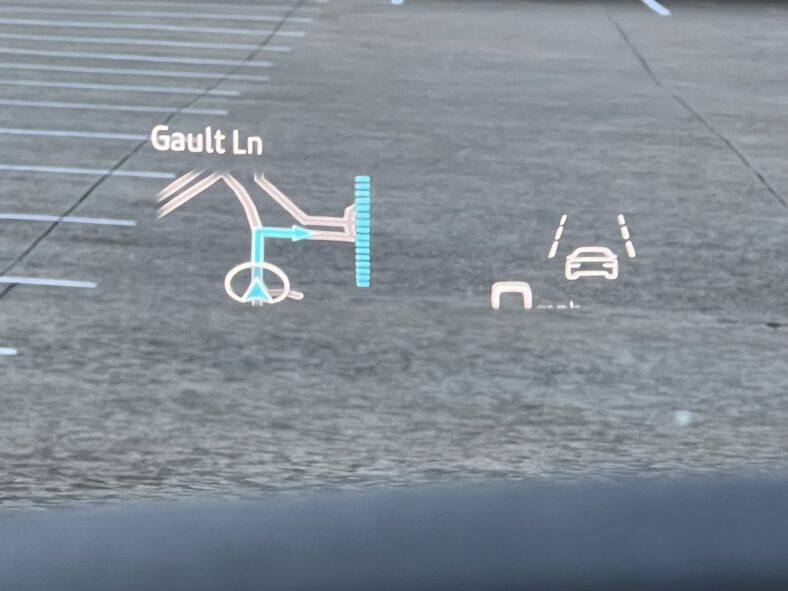 The Head Up Display In The Audi Q8 E-Tron