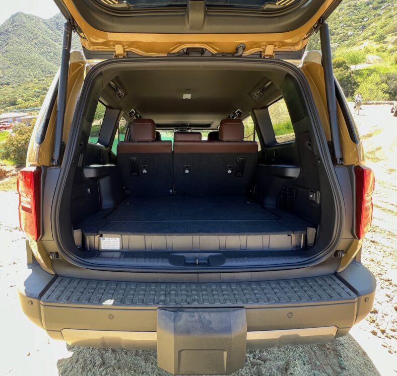 The Rear Cargo Area In The 2024 Toyota Land Cruiser
