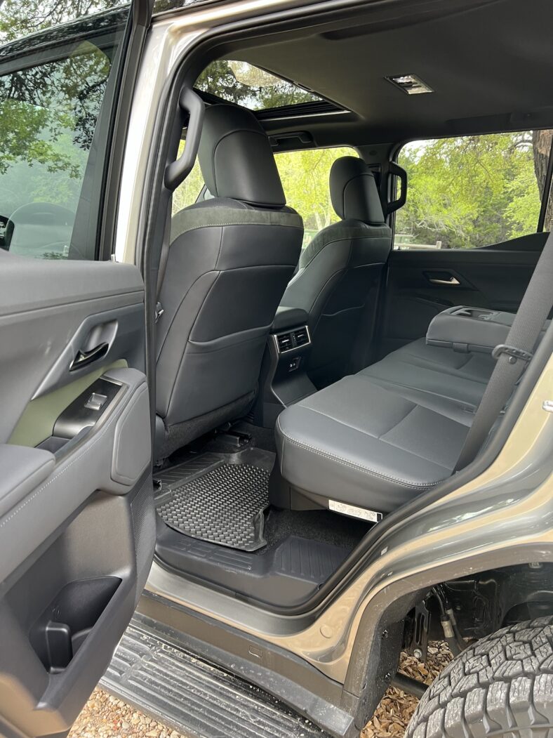 Rear Seats Are Easy To Reach Via The Running Boards On The Lexus Gx