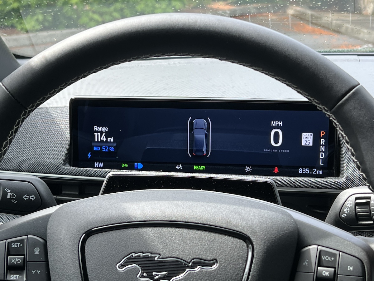 The Driver Display Is Demure And Easy To See In The 2024 Ford Mustang Mach-E Gt