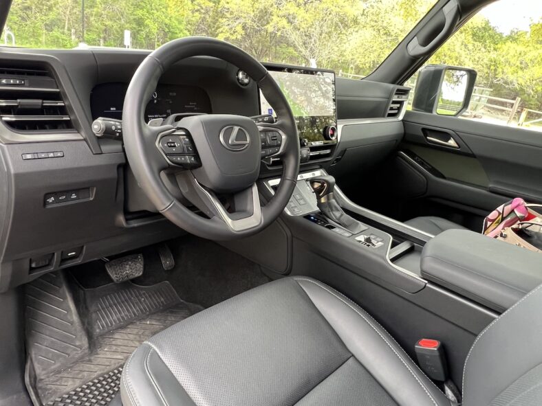 The Front Seat In The 2024 Lexus Gx Overtrail Edition