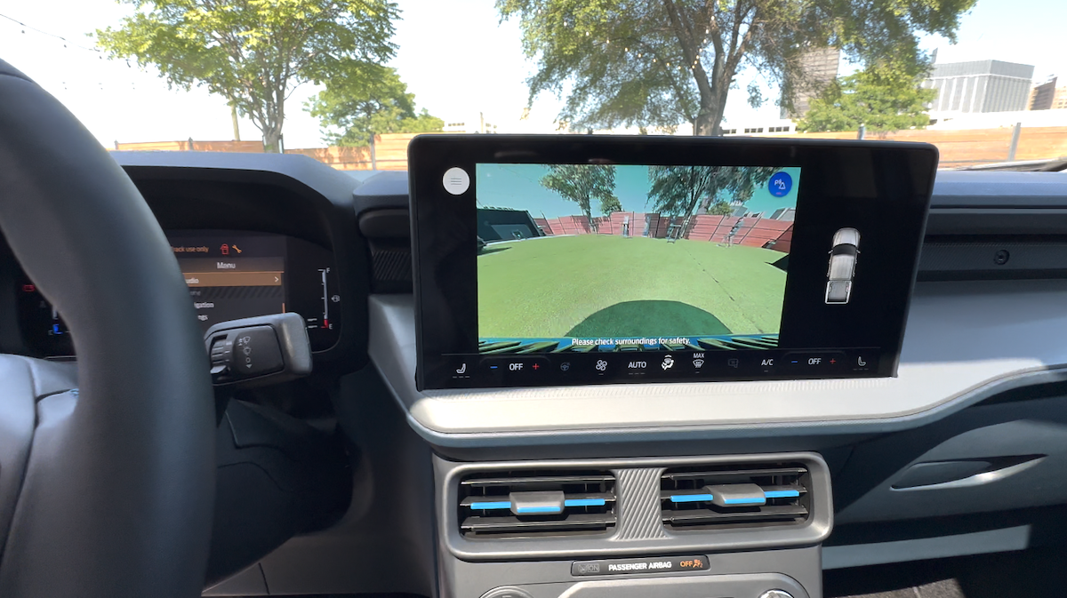 The Rear View Camera In The Ford Maverick Lobo
