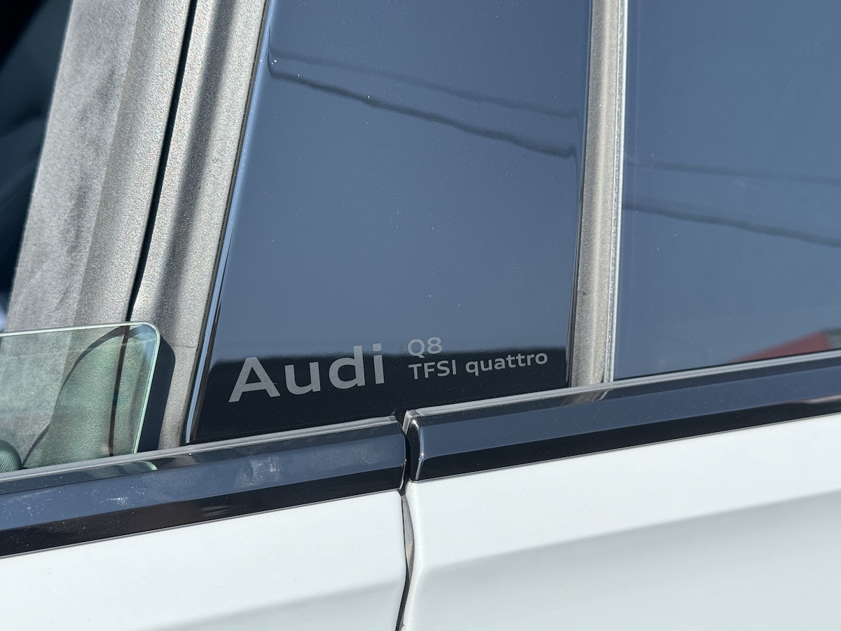 How the Audi Q7 and Q8 are Alike and Different, Plus a Few New Details for 2025 9 New Badging On The Audi Q7 An Q8 Appear Etched Into The Pillar Between The Front And Rear Doors