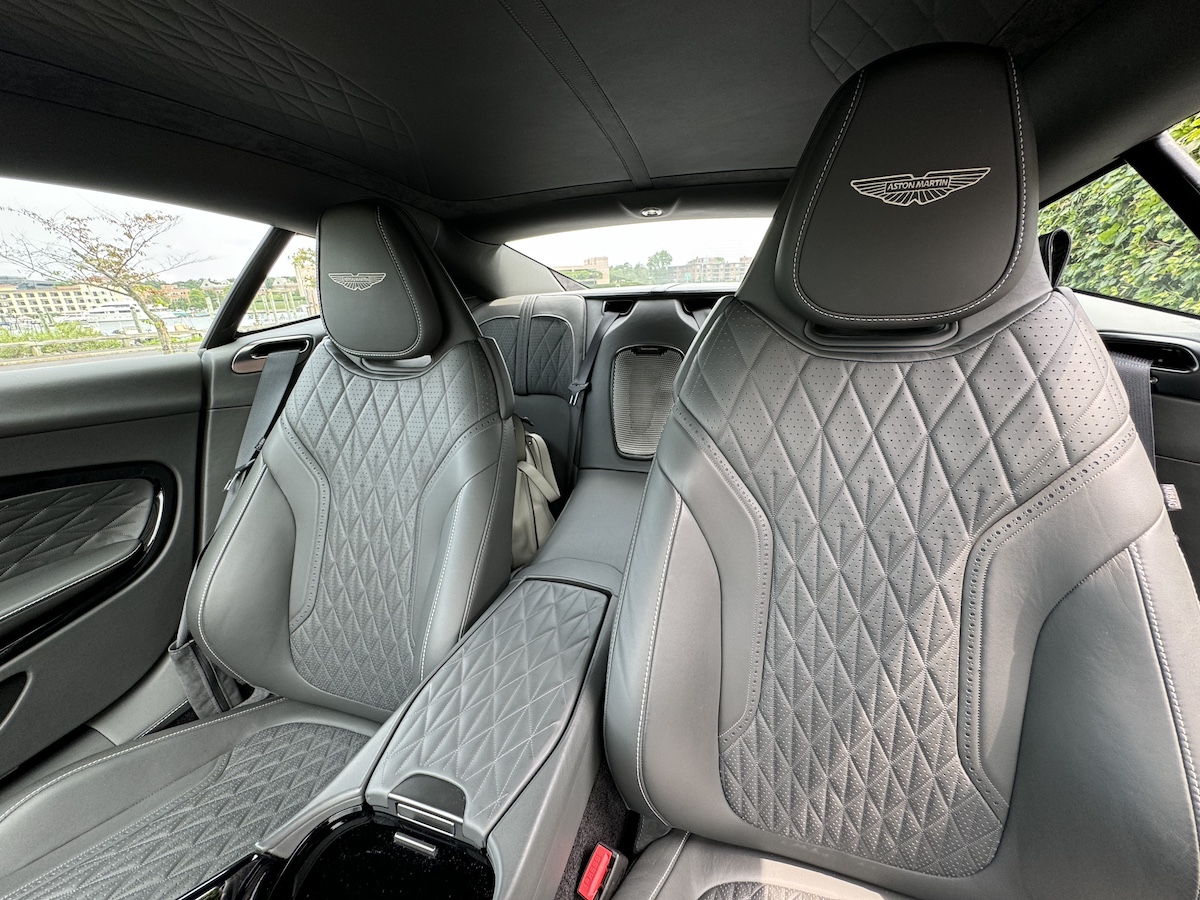 Driving the Aston Martin DB12, a Powerful, Modern Super Tourer, Will Leave You Feeling Regal 7 The Leather-Clad Interior In The 2024 Aston Martin Db12