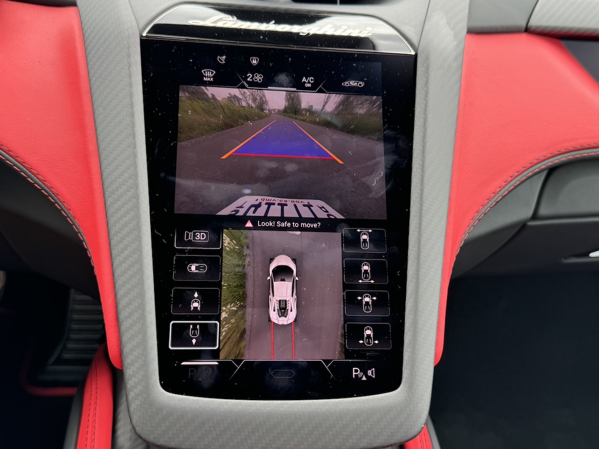 The Surround View Camera Offers Multiple Views Around The Lamborghini Revuelto