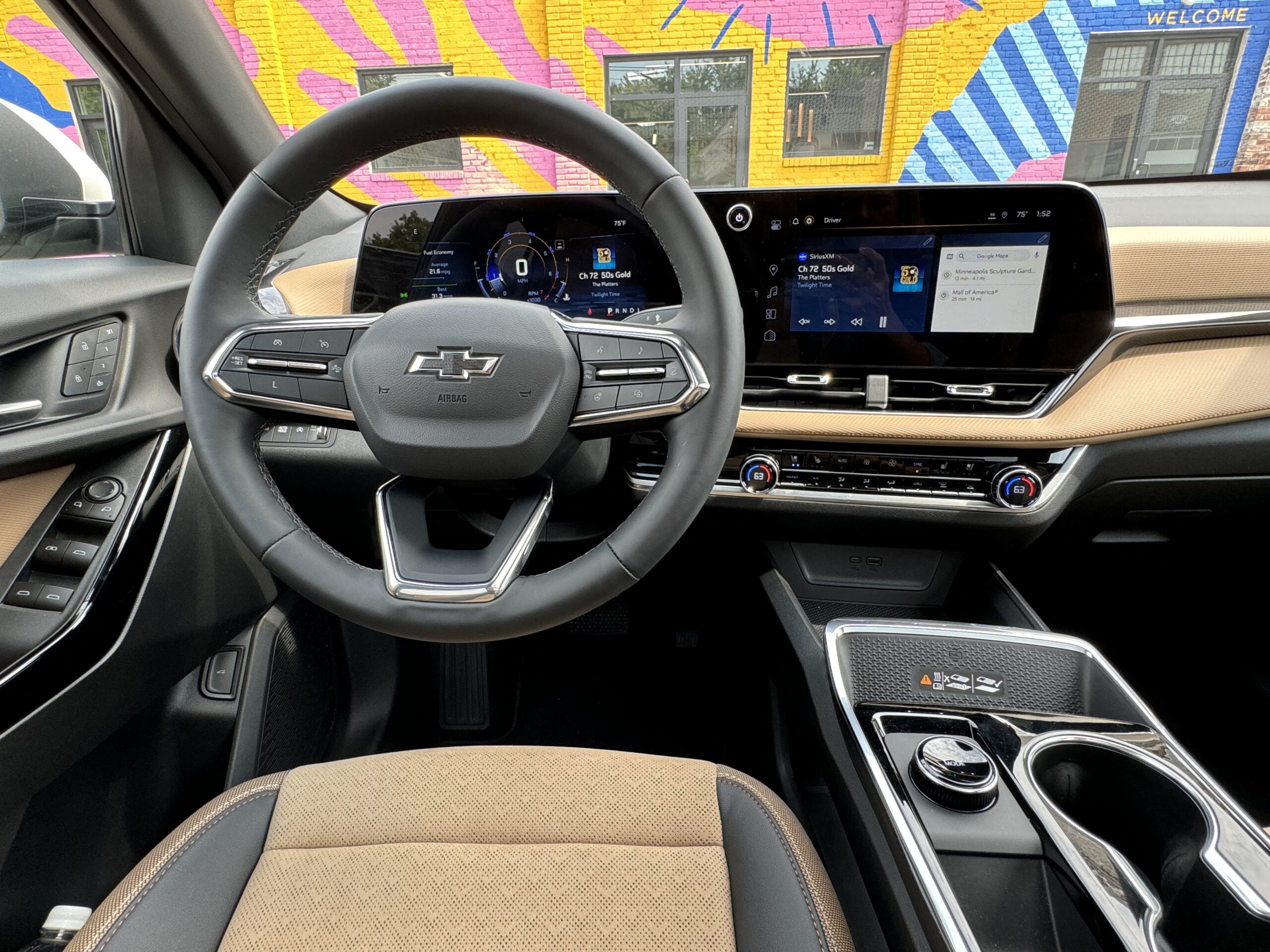 The View Of The Cront Seat In The 2025 Chevrolet Equinox
