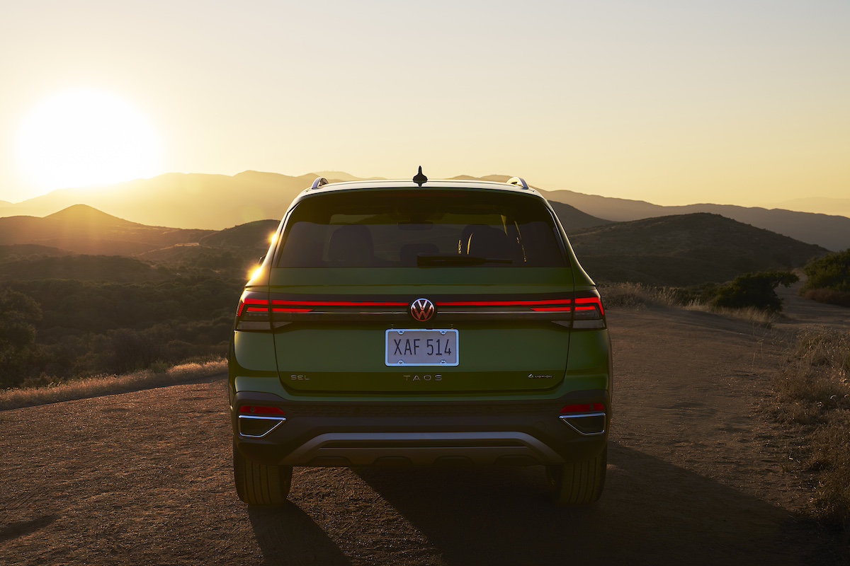 Rear Tail Light Bar On The 2025 Vw Taos