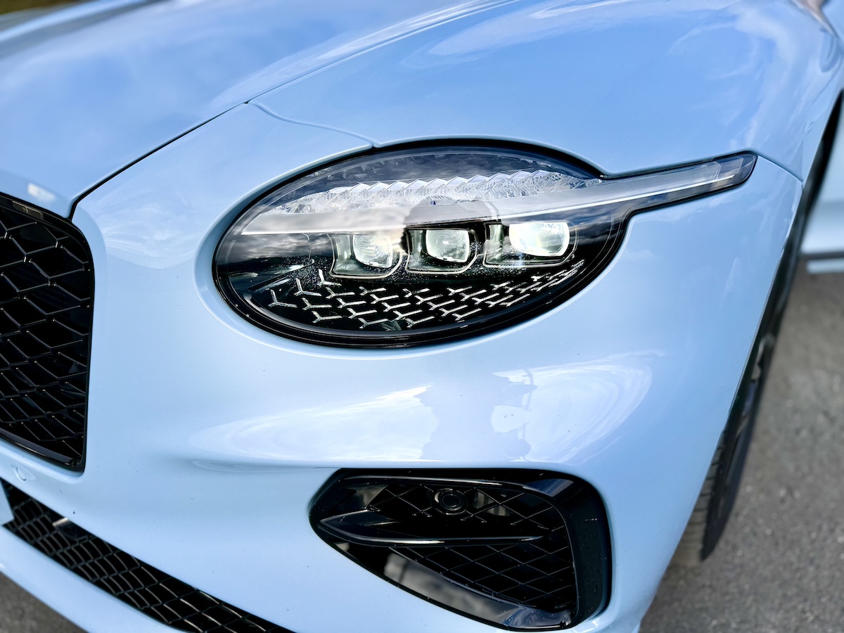 The Crystal Framed Headlight In The 2025 Bentley Continental