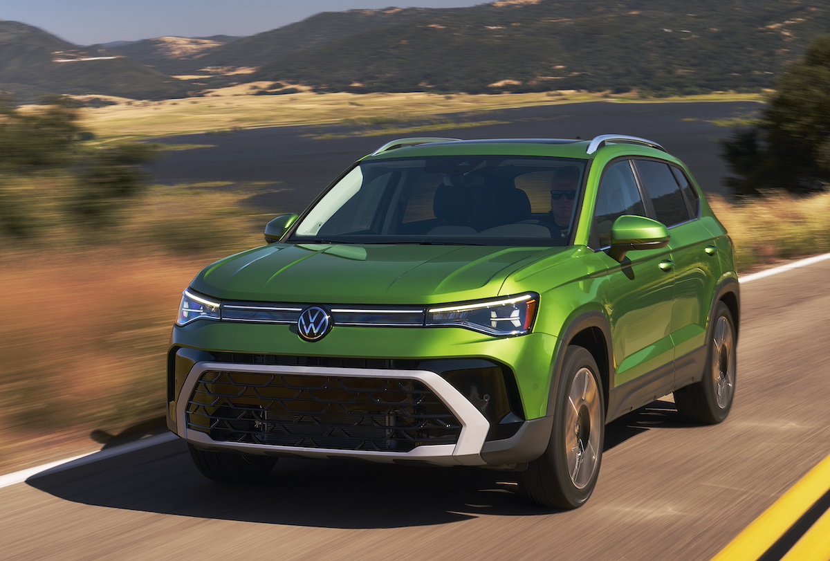 The Front Light Bar Is Clear On The 2025 Vw Taos Even In Daylight