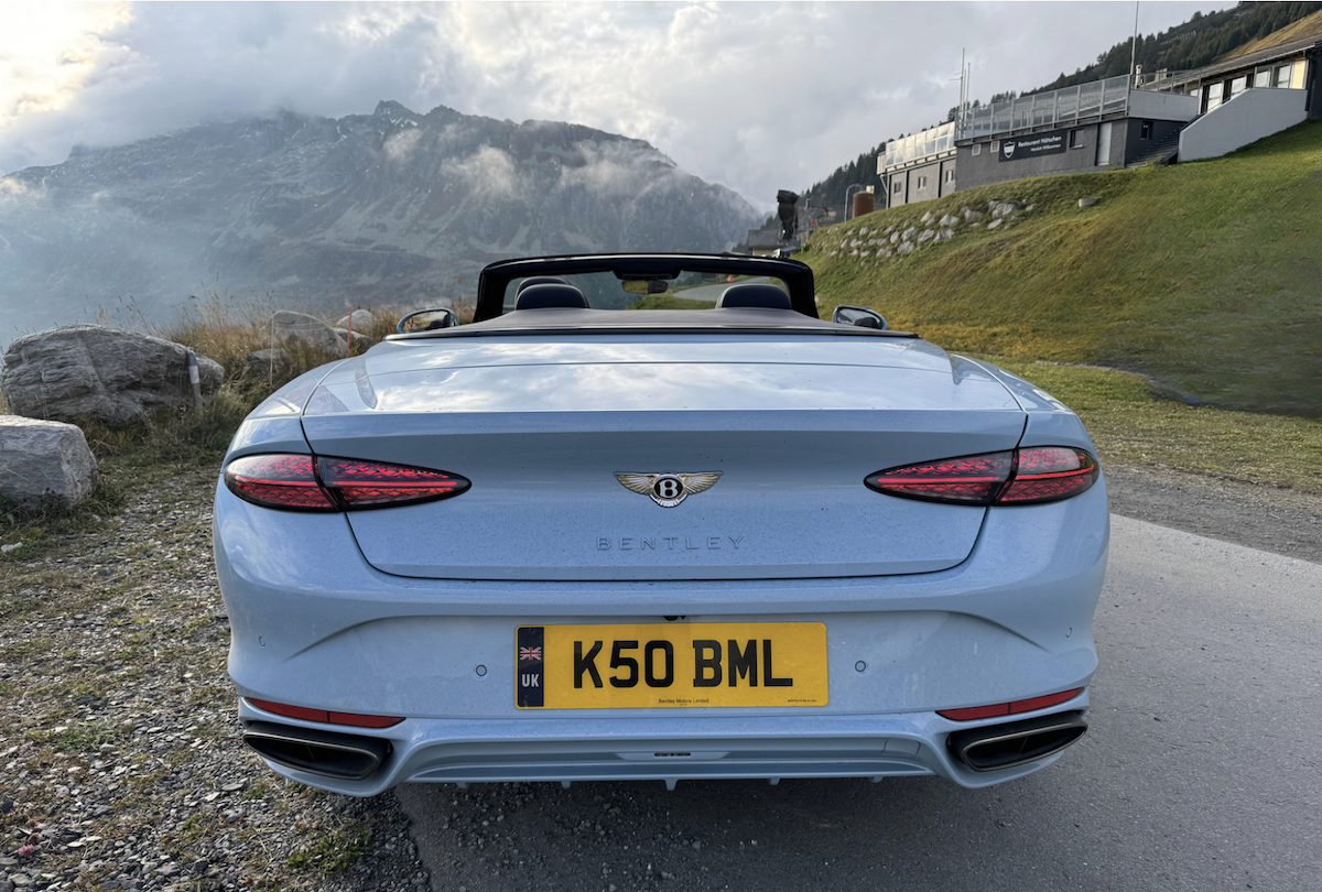 The Rear End Of The 2025 Bentley Continental Gtc