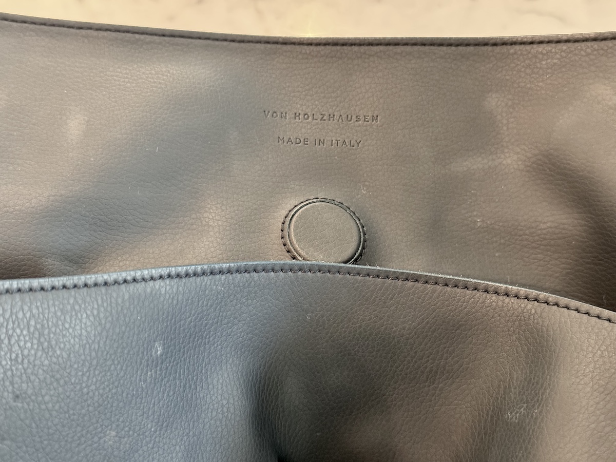 I Put 450,000 Miles on a von Holzhausen Leatherette Bag. This is What it Looks Like 6 The Von Holzhausen Authentiation Stamp
