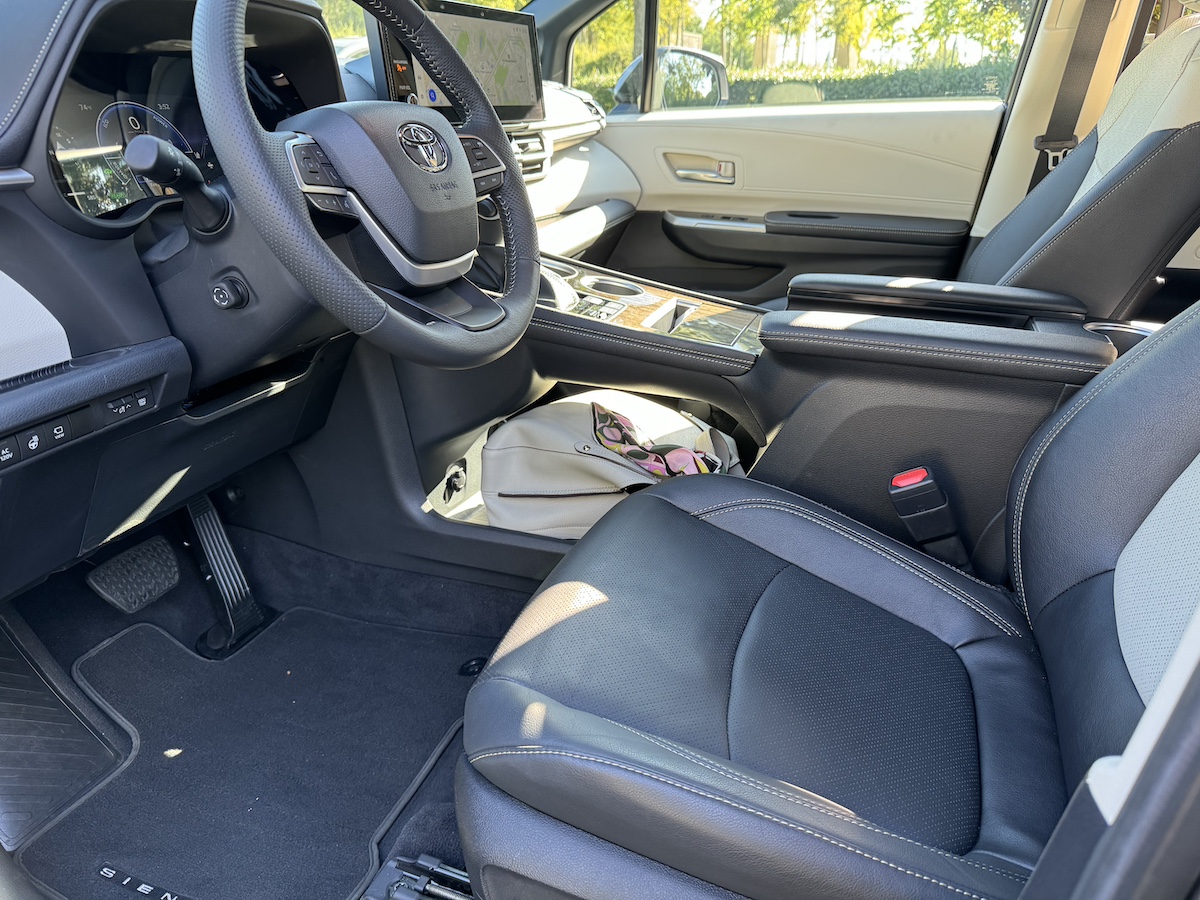 Under Console Storage Is Big Enough For My Handbag In The 2025 Toyota Sienna