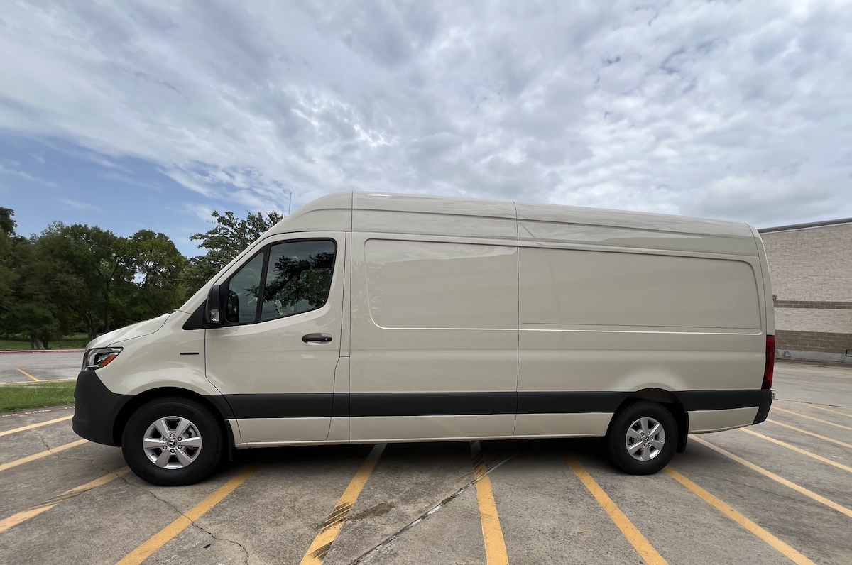 The Oddest Test Drive of the Year Also Might Be the Most Brilliant: Mercedes-Benz eSprinter Electric Van 3 A Side View Of The Mercedes-Benz Esprinter