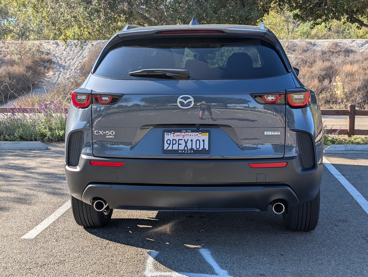 The Best Thing About the 2025 Mazda CX-50 Hybrid? It Uses the Toyota Hybrid System 3 Mazda Cx-50 Hybrid Rear Mazda Suvs