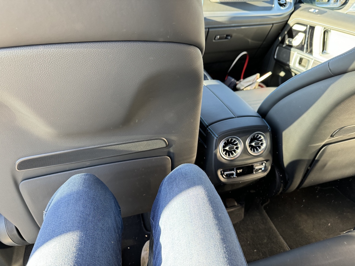 Rear Seat Leg Room In The 2025 Mercedes-Benz G 580 G-Wagen