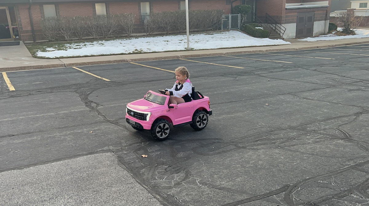 Test Driving The Ford Lightning Ride On Toy