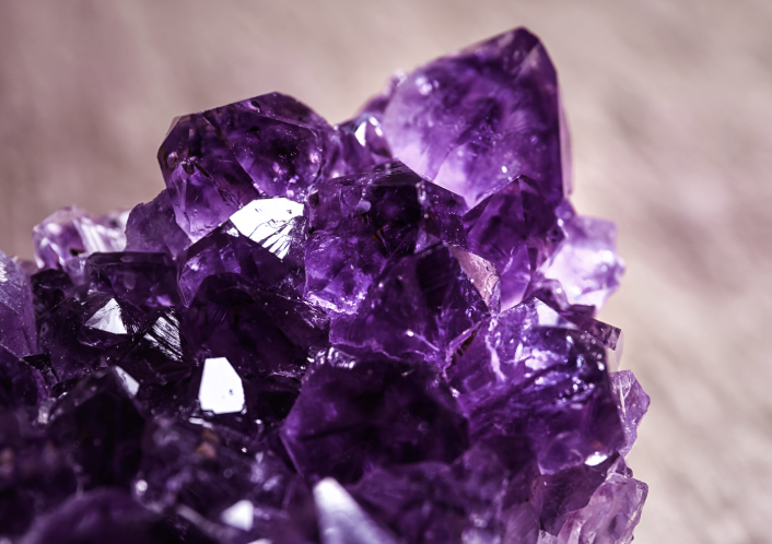 Amethyst Crystals In The Car