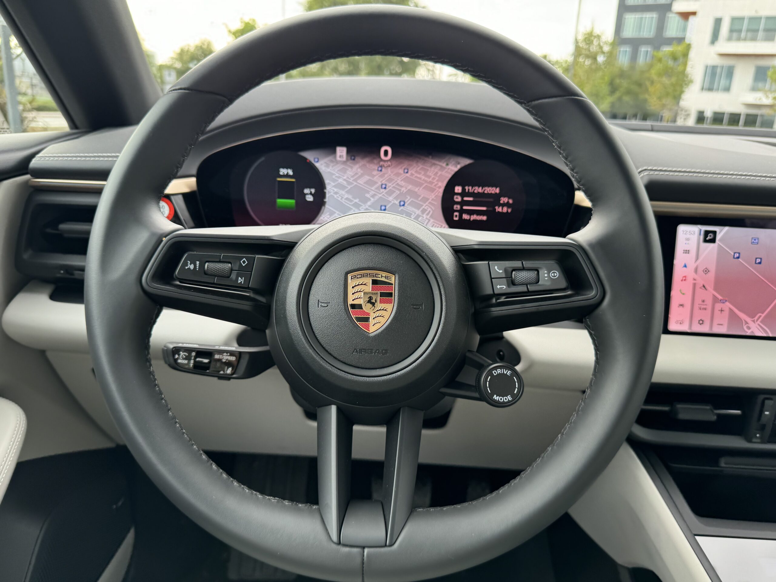 The 2024 Porsche Macan Electric Review: The Most Popular Porsche, Now with More Bragging Rights 4 Porsche Macan Electric Steering Wheel