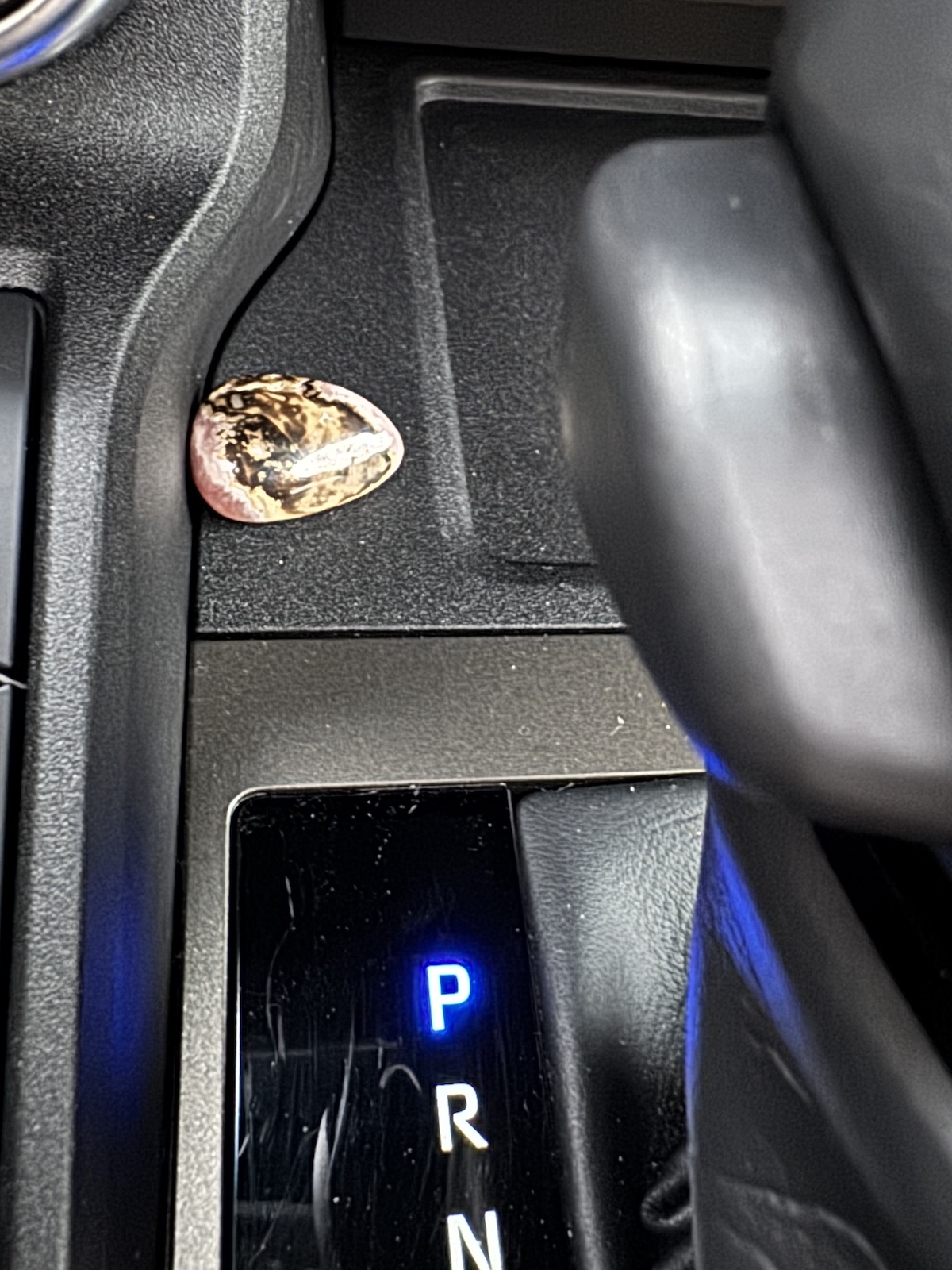 Rhodochrosite Crystals In The Car In The Toyota Land Cruiser