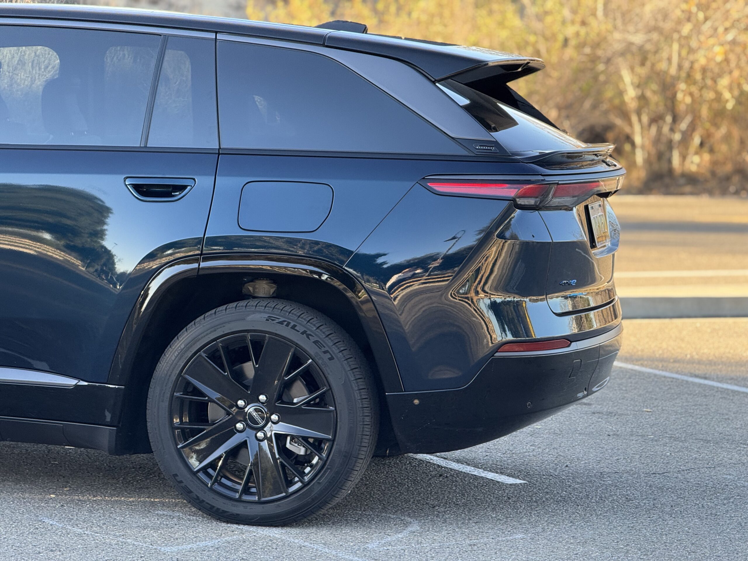 The Rear End Of The Jeep Wagoneer S