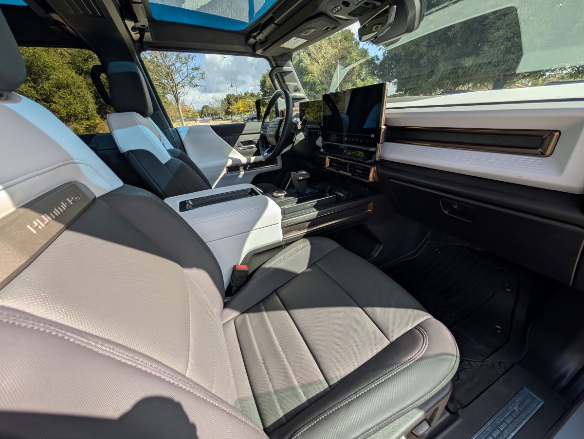 The Interior Of The 2025 Gmc Hummer Ev 3X Suv