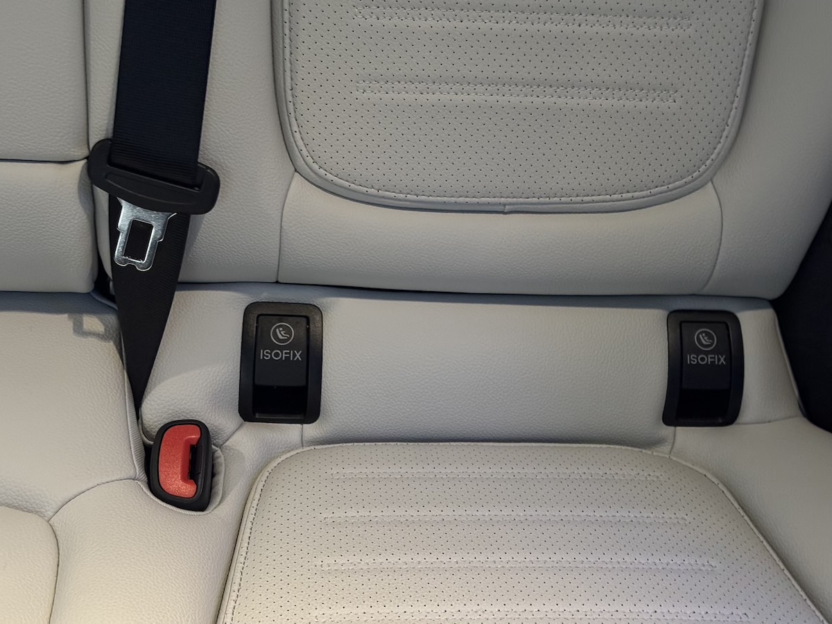 Iso Fix Car Seat Latch Anchors In The Mercedes Benz Glc
