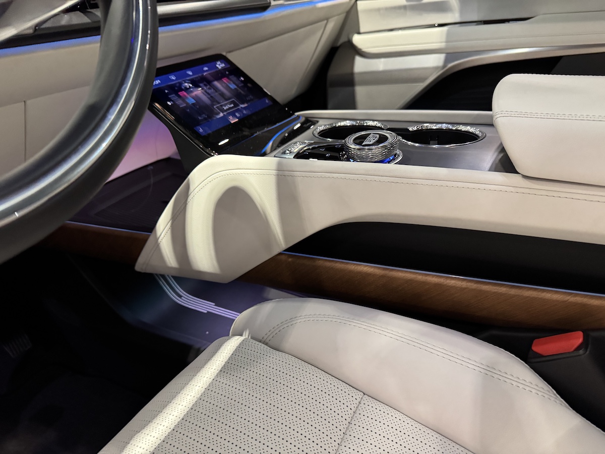 The Cadillac Vistiq is the Luxury Electric 3 Row SUV We've Been Dreaming Of 8 The Nearly Floating Center Console In The Cadillac Vistiq