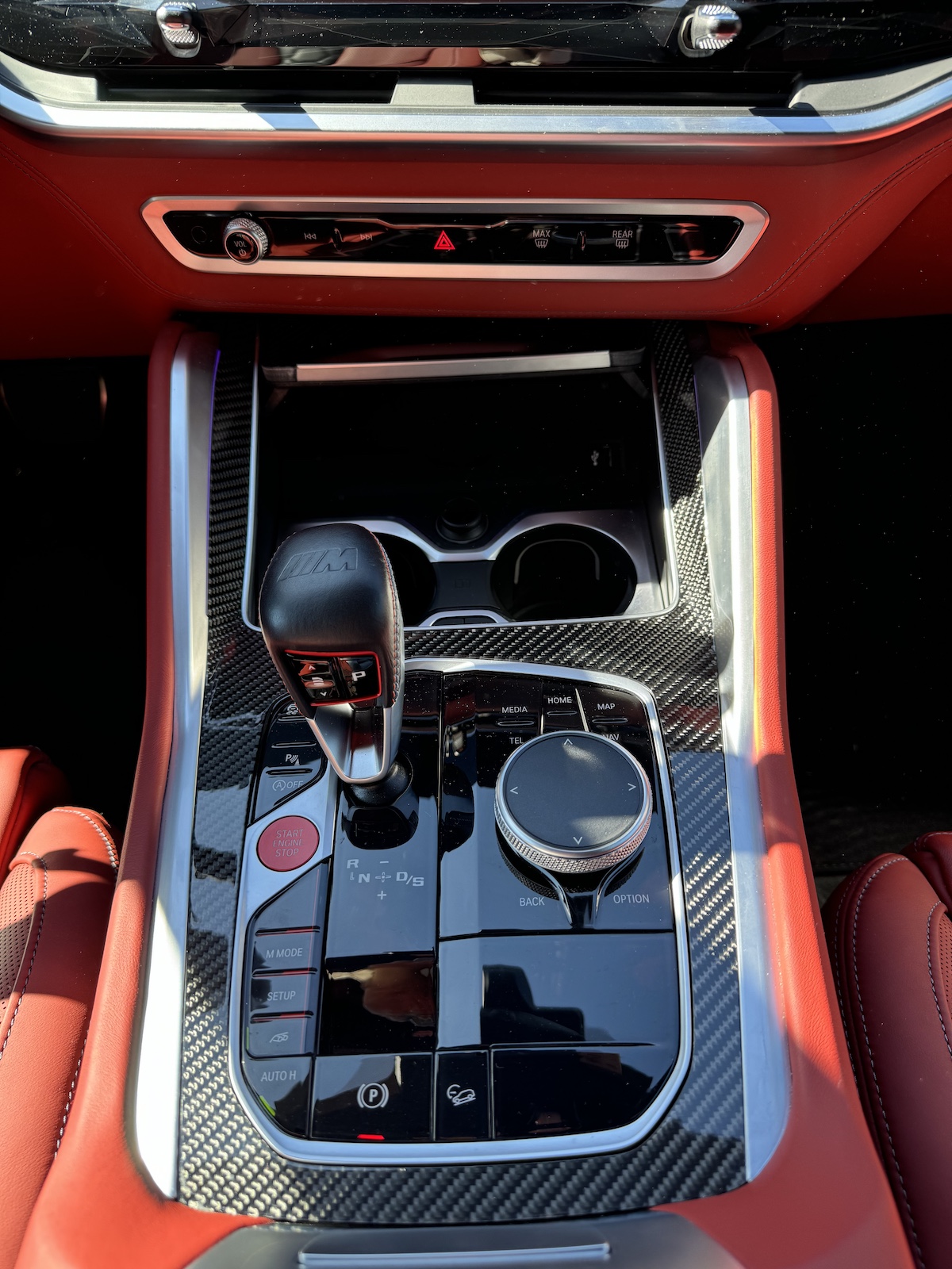The Center Console On The 2024 Bmw X5 M
