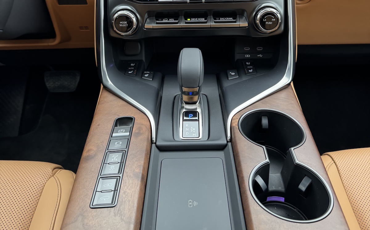 The 2025 Lexus LX 700h Has More Luxury and Hybrid Power, But is it Right For Your Family? 6 The Command Center With Off-Road Controls Below The Climate Panel And More Next To The Shifter