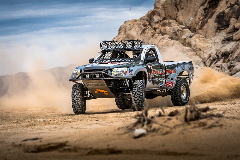 An Off-Road Racing Toyota Tacoma Truck