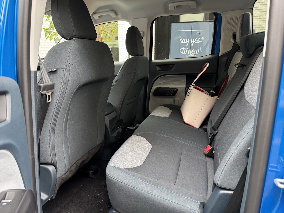 Which 2025 Ford Maverick is Best: Hybrid AWD or Lobo Street Truck? We Drove Them Both 5 Ford Maverick Hybrid Rear Seat