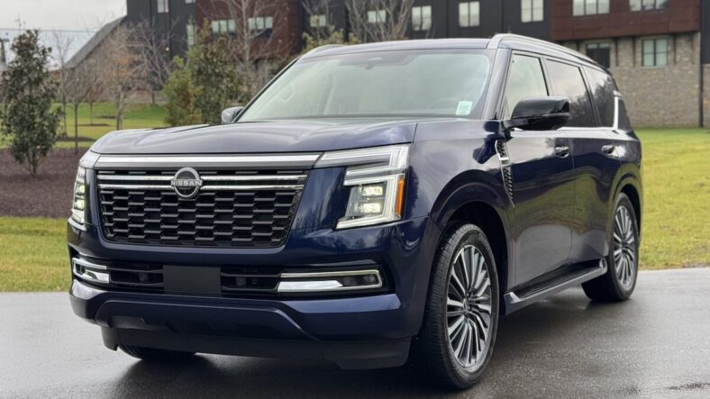 Buy This, Not That, Back to School Edition: the Best 3 Row SUVs For Hauling Kids, Gear and Carpools 4 The Front Of The 2025 Nissan Armada