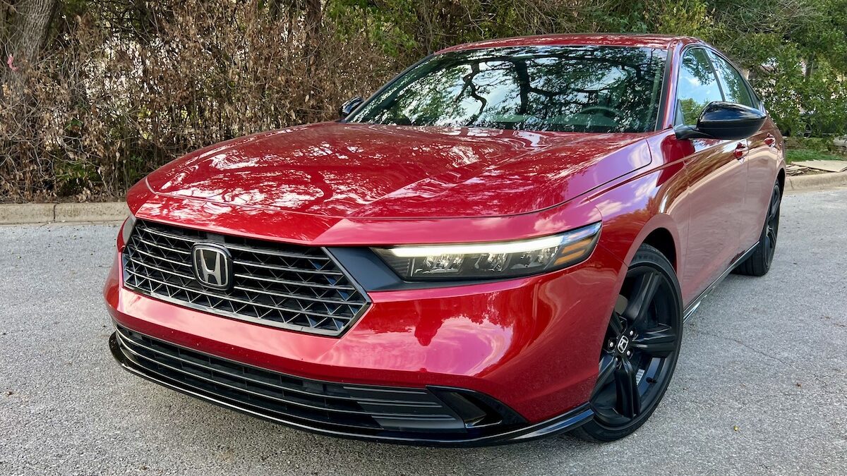 These 10 Cars Prove that Luxury on a Budget Is Possible 10 The Front Of The 2023 Honda Accord Hybrid Sport