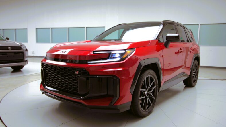 The 2026 Toyota RAV4 is All-In on Style, Options and Performance, All Boosted by Electric Power 4 The All-New 2026 Toyota Rav4 Gr-Sport Trim