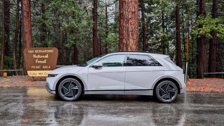 Buy This Not That: When What You Want Isn’t an Option, Look To These Best Cars Alternatives 16 The 2025 Hyundai Ioniq 5 Xrt Parked At The Entrance Of A National Forest