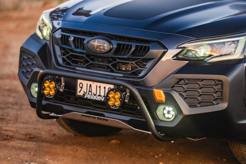 BAJADESIGNS XL Pro lights on the Subaru Crosstrek Wilderness