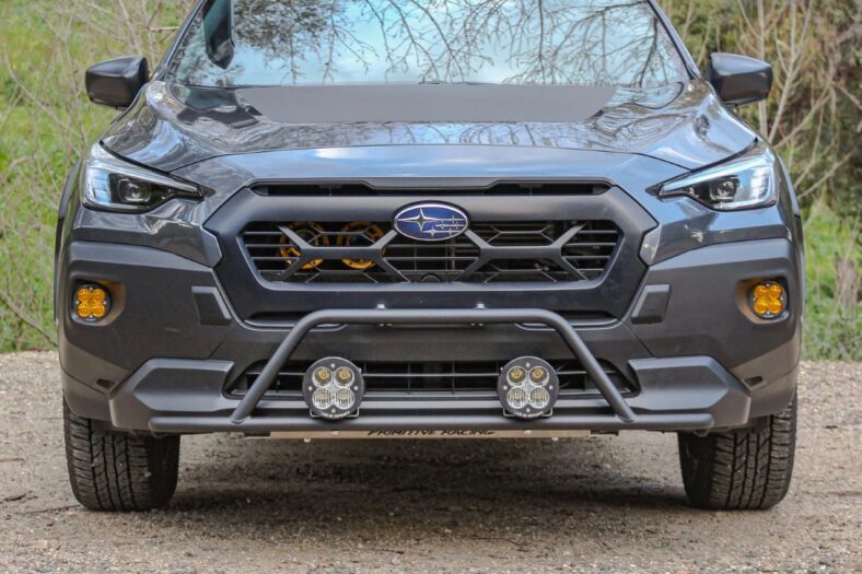 The 2025 Subaru Crosstrek Wilderness with the Rally Innovations light bar