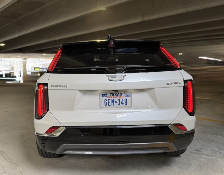 Cadillac Optiq, Including the Thrill of V Power, Is Your Invitation to the Modern Luxury of EVs 12 The Rear Of The Cadillac Optiq