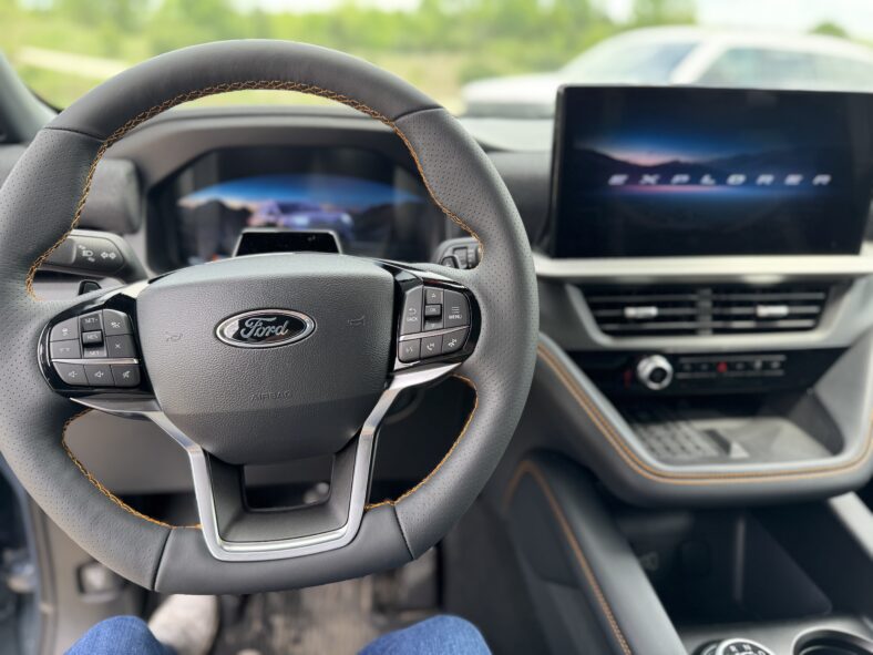 The 2026 Ford Explorer Tremor Finally Brings 3-Row Capability in a Smaller Sized SUV 5 The View From The Driver'S Seat In The 2026 Ford Explorer Tremor Edition