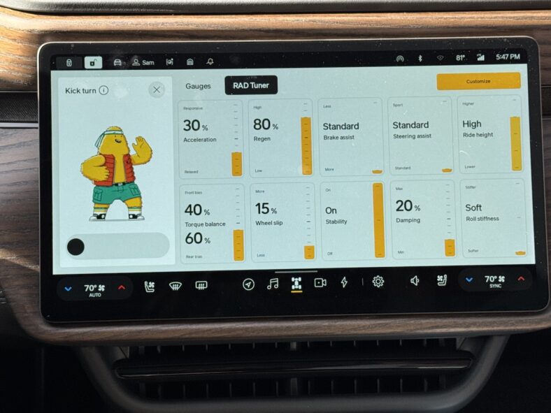 I Drove the Rivian Gen 2 R1 Quad and Now I’m A Rivian Person 9 Kick Turn Mode In The Rivian R1 Quad