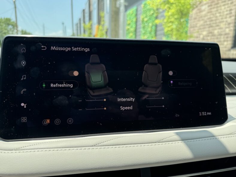 Massaging seats in the 2026 Infiniti QX60 Autograph AWD32