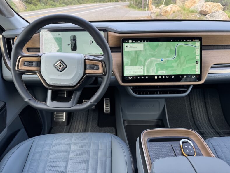 I Drove the Rivian Gen 2 R1 Quad and Now I’m A Rivian Person 4 The Front Seat Of The Rivian R1 Quad