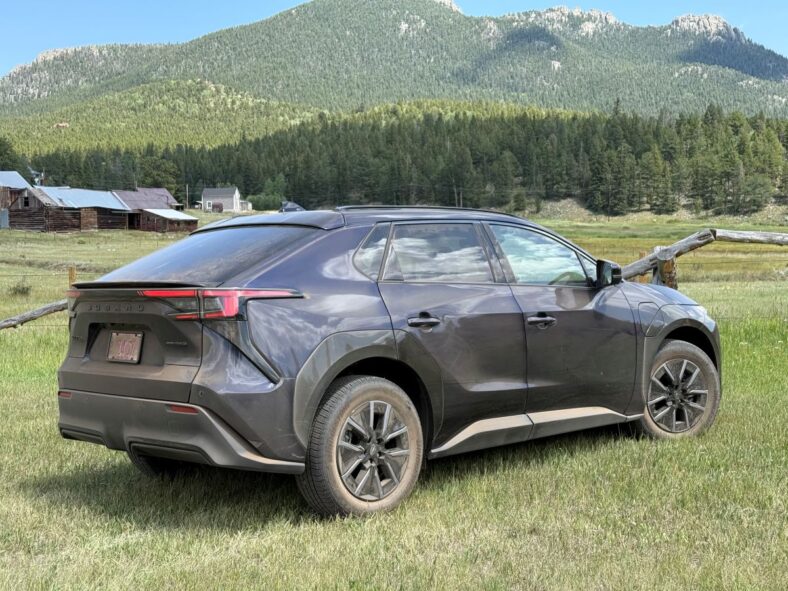 The Rear Quarter View Of The 2026 Subaru Solterra