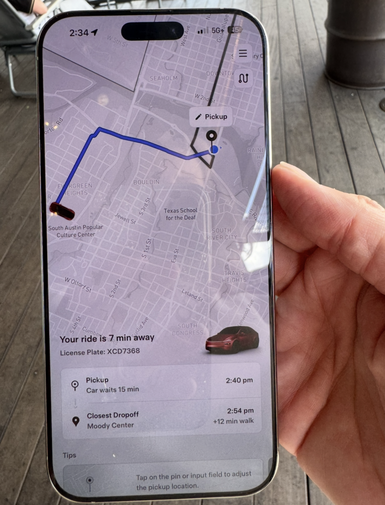 I Took a Tesla Robotaxi Around Austin and This is What It’s Like—And Why I Feel Safe 3 Our Ride Mapped Out On The Tesla Robotaxi App