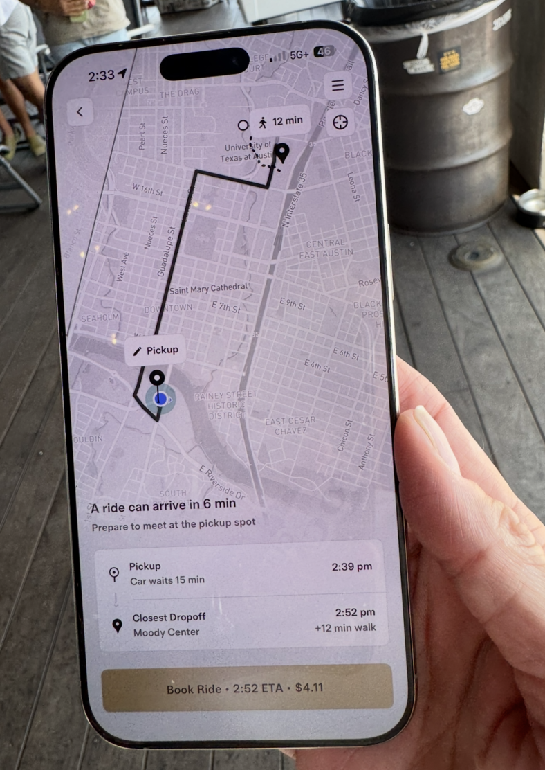 I Took a Tesla Robotaxi Around Austin and This is What It’s Like—And Why I Feel Safe 10 The Start Screen On The Tesla Robotaxi App