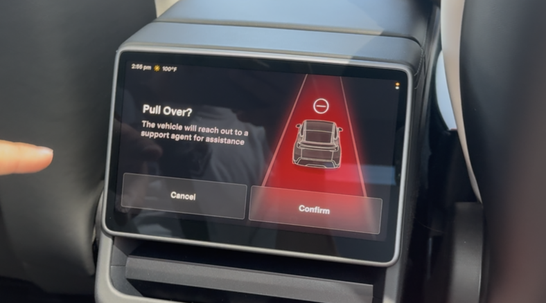 I Took a Tesla Robotaxi Around Austin and This is What It’s Like—And Why I Feel Safe 11 The End Screen That You'Ll See In The Rear Of The Tesla Robotaxi