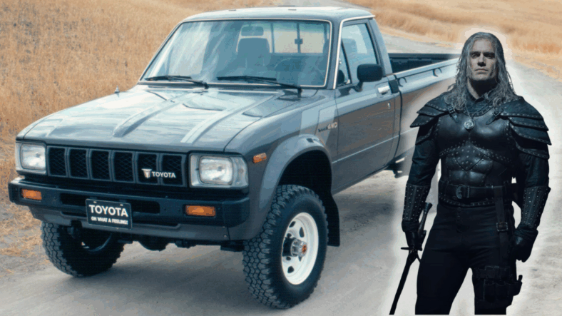 If The Witcher's Characters Drove Cars, What Would They Pick? Here Are Our Votes 3 Geralt Of Rivia Next To A 1984 Toyota Pickup