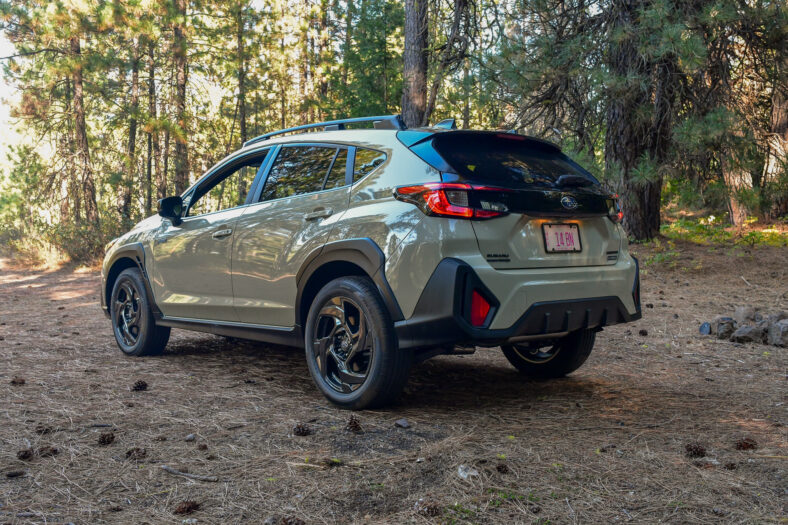 The Rear Quarter End Of The 2026 Subaru Crosstrek Hybrid
