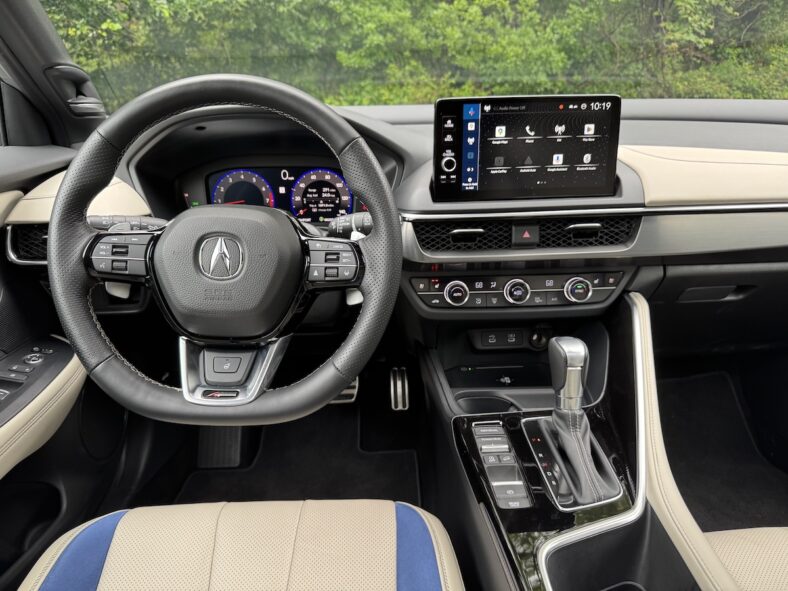 The Front Seat Of The 2025 Acura Adx A-Spec